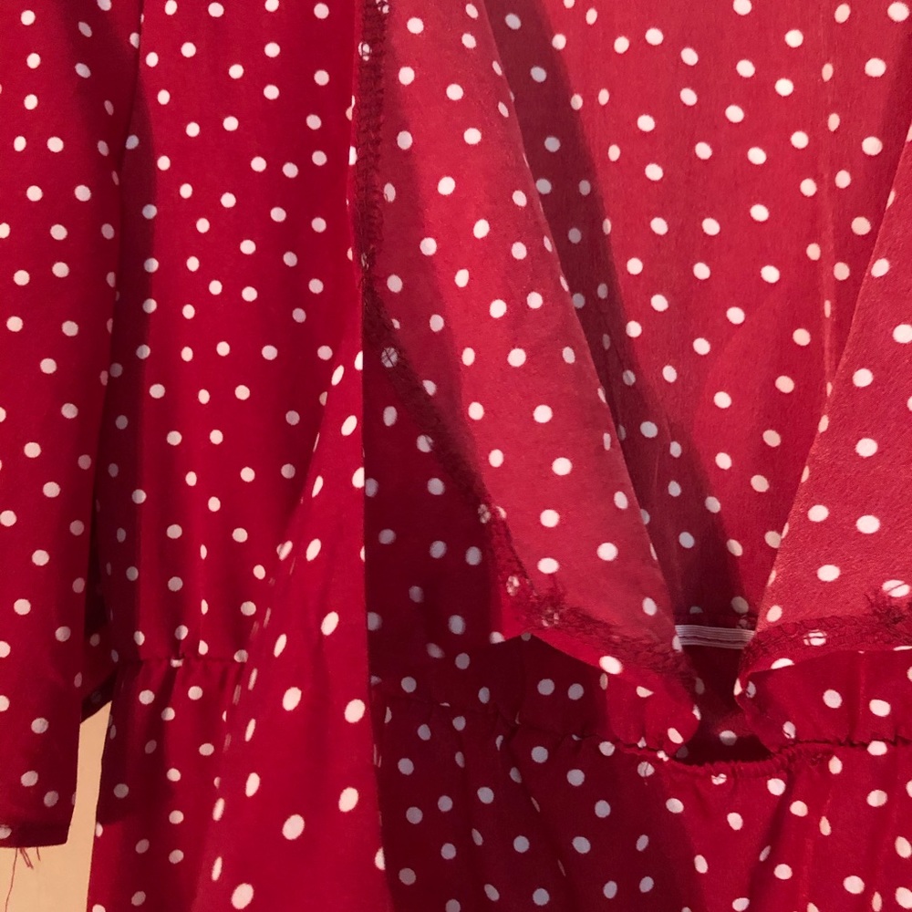 Wrap Polka Dot Dress - Picture 5 of 5